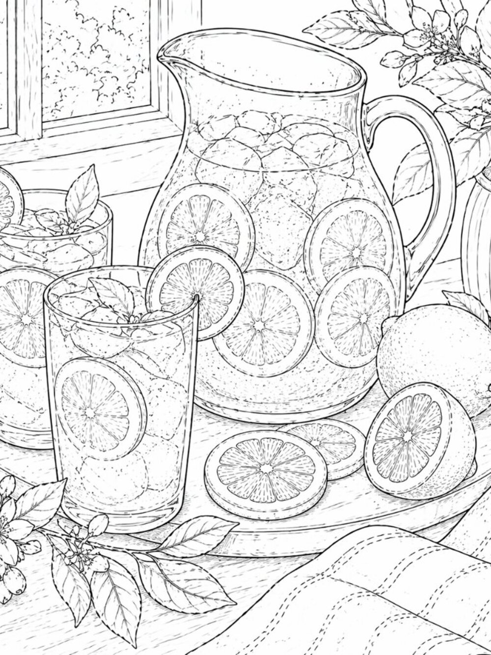 NWT When Life Gives You Lemons Themed Coloring Book - Picture 8 of 10